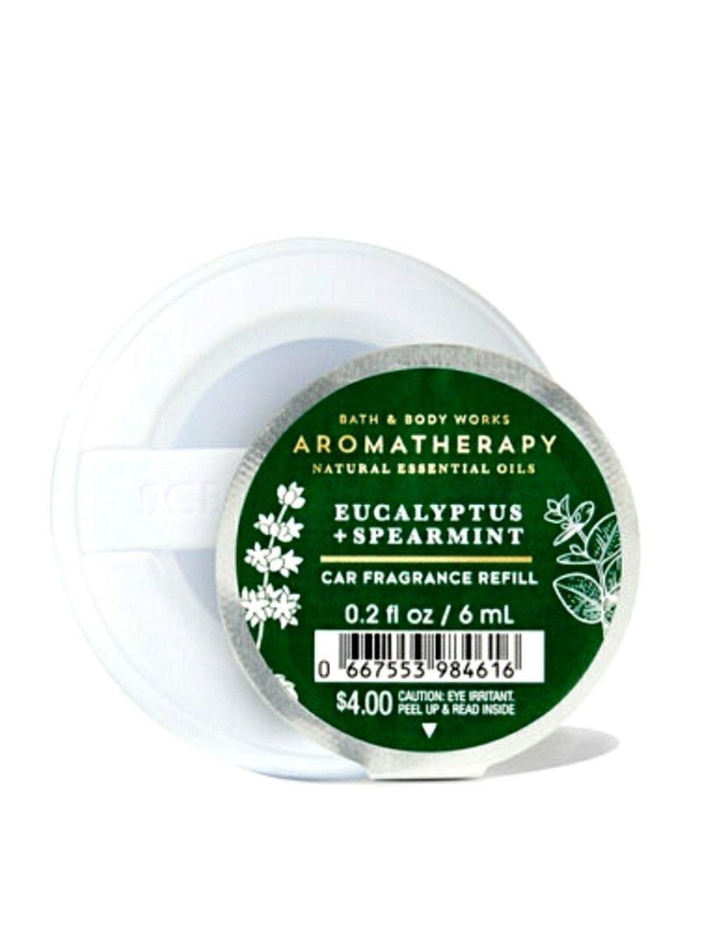 EUCALYPTUS SPEARMINT CAR FRAGRANCE REFILLS BY BATH & BODY WORKS